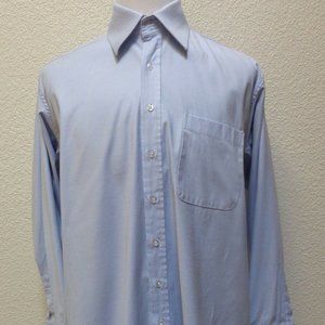 WORLD MENS SHIRT SZ XXXL 3XL LIGHT BLUE LS